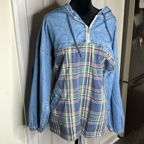 Jalate Tops - Jalate Vintage Jean and flannel top Size Small